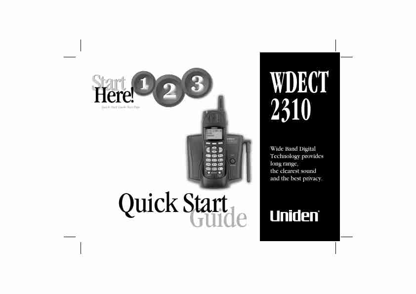 Uniden Cordless Telephone WDECT 2310-page_pdf